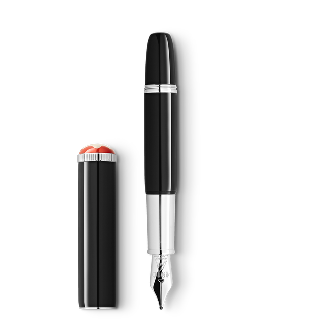 Caneta de Tinteiro Montblanc Heritage Rouge et Noir "Baby" Special Edition Preta